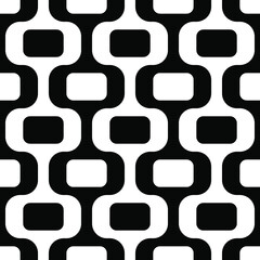 Seamless wallpaper background for iconic black and white  calcada design of Ipanema's tile promenade in Rio de Janeiro