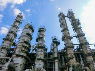 plant petrochemical  In the daytime with copy space on top.