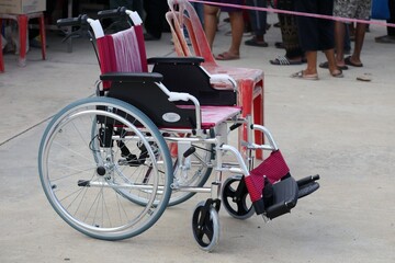 wheelchair in the street