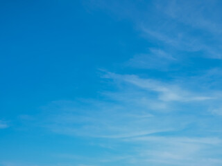 Obraz premium blue sky with beautiful natural white clouds
