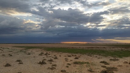 Sonnenuntergang im Etosha National Park