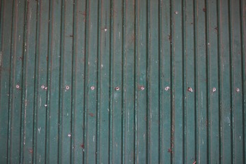 green wooden wall