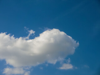 blue sky with beautiful natural white clouds