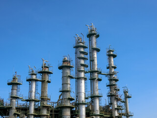 plant petrochemical  In the daytime with copy space on top.