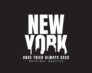 New york lettering graphic vector illustration great for designs of t-shirts, clothes, hoodies, etc. - obrazy, fototapety, plakaty