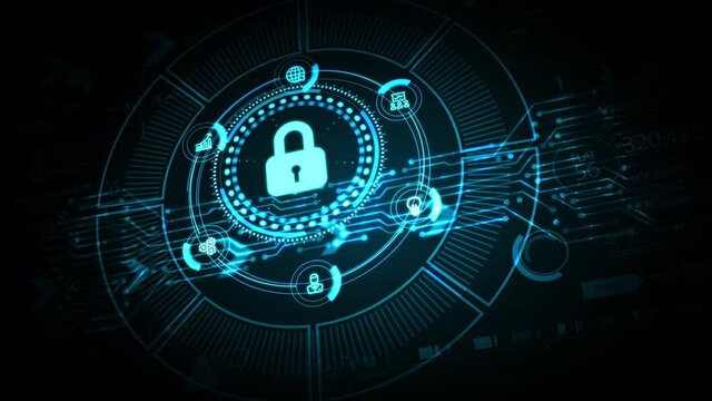 Cyber security data protection business technology privacy concept.