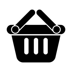 shopping basket icon vector