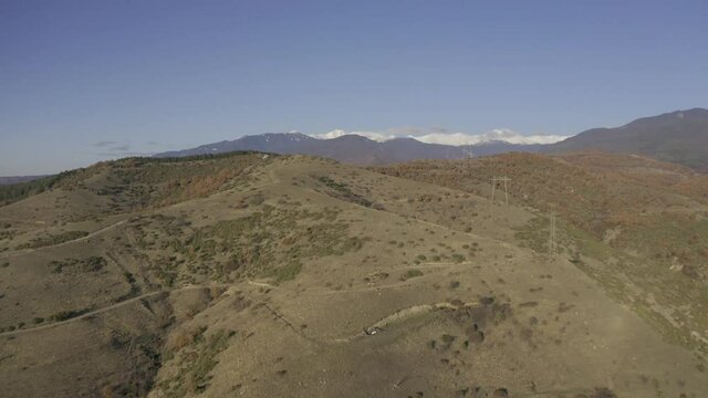 Aerial, Sandanski Surroundings, Pirin And Rila Mountains, Bulgaria