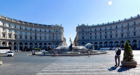 Obraz premium The Fontana delle Naiadi in Rome