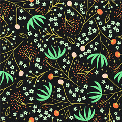 Christmas pattern vector, straight pattern cute seamless pattern with Christmas decoration with spruce leaf pattern and happy holiday floral pattern