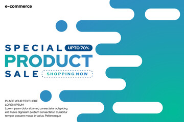 Vector Abstract Sales Promotion Banner Template Vector Eps 10 suitable for social media post, brochure, poster, web banner etc.