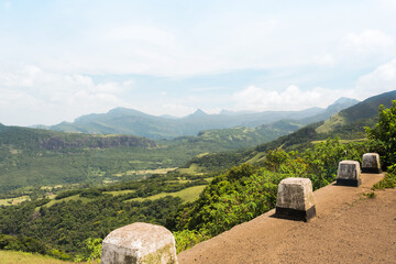 Panoramic view of a beautiful mountain range , Sri Lanka