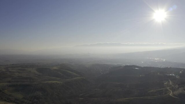 Aerial, Sandanski Surroundings, Pirin And Rila Mountains, Bulgaria