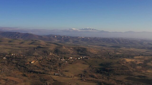 Aerial, Sandanski Surroundings, Pirin And Rila Mountains, Bulgaria