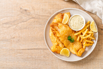 fish and chips with french fries