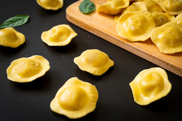 Traditional Italian ravioli pasta