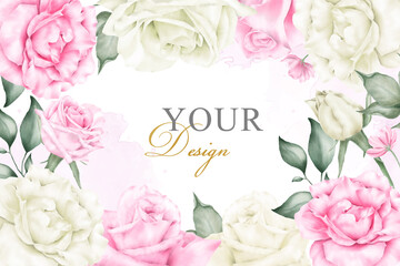 floral background for wedding invitation