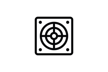 Plumber Outline Icon - Ventilation