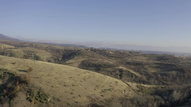 Aerial, Sandanski Surroundings, Pirin And Rila Mountains, Bulgaria