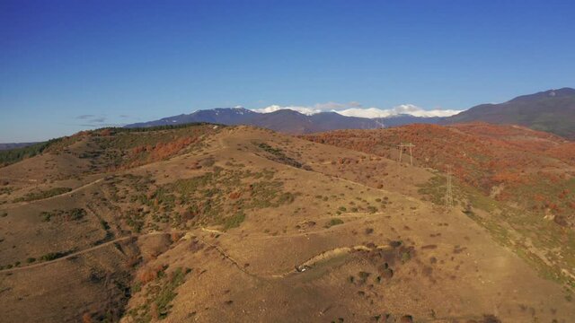 Aerial, Sandanski Surroundings, Pirin And Rila Mountains, Bulgaria