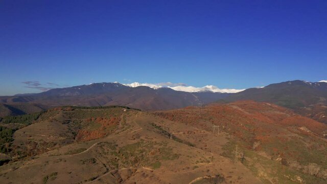 Aerial, Sandanski Surroundings, Pirin And Rila Mountains, Bulgaria