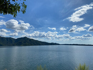 lake and mountains in thailand