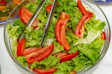 salad with tomatoes