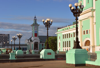 In front of Novosibirsk railway station