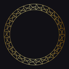 Vector border for the design of the text of a computer game