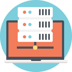 Network Database Flat Icon