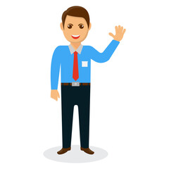 Friendly Businessman Illustration