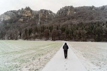 Oberes Donautal im Winter / Bei Beuron