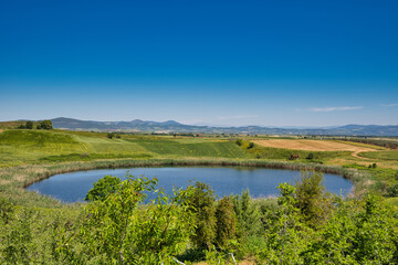 lakes created by meteorite fall ,Twin lakes Zerelia or Zirelia are two circular lakes, located 4 km...