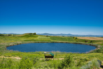 lakes created by meteorite fall ,Twin lakes Zerelia or Zirelia are two circular lakes, located 4 km...