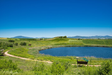 lakes created by meteorite fall ,Twin lakes Zerelia or Zirelia are two circular lakes, located 4 km...