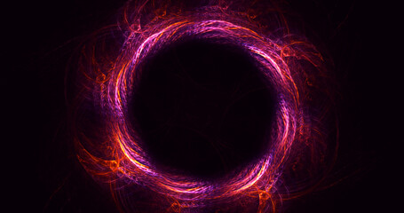 3D rendering abstract round light background