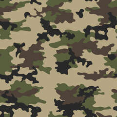 Fototapeta premium Army texture camouflage vector background. Fashionable contemporary design.