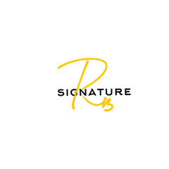 RB hand handwritten logo for identity