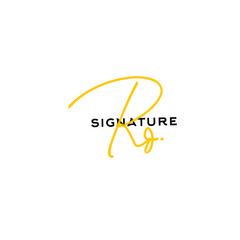 Rd hand handwritten logo for identity