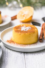 Natilla Colombian or Spain cuisine - Christmas tradition