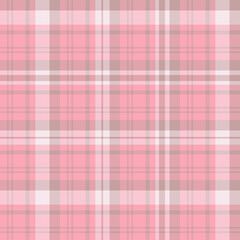 Seamless pattern in kawaii pink colors for plaid, fabric, textile, clothes, tablecloth and other things. Vector image.