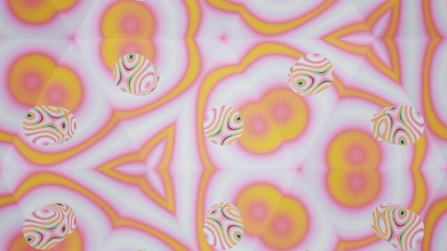 Kaleidoskop, endloses Muster, 3d Animation