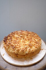 Homemade apple crumble coffee cake