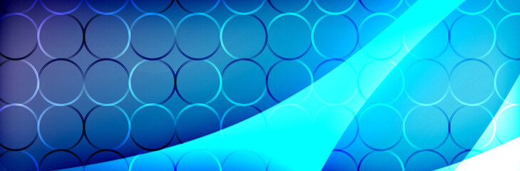 Fluid gradient neon color waves, vector abstract background