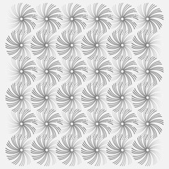 Gradient pattern with white and gray circles creating an openwork texture.  Decorative background for print fabric, stationery and packaging