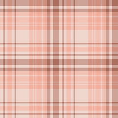 Seamless pattern in light orange and beige colors for plaid, fabric, textile, clothes, tablecloth and other things. Vector image.