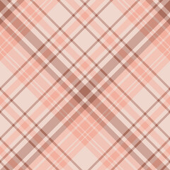 Seamless pattern in light orange and beige colors for plaid, fabric, textile, clothes, tablecloth and other things. Vector image. 2