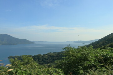 鬼舞展望台から見る島前カルデラ