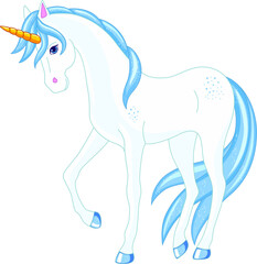 magical snowy ice unicorn