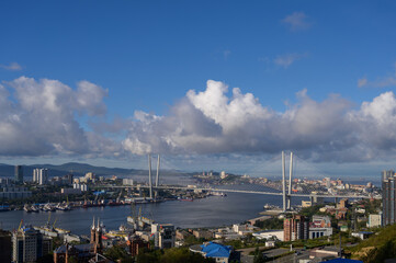 Vladivostok cityscape at daylight view.